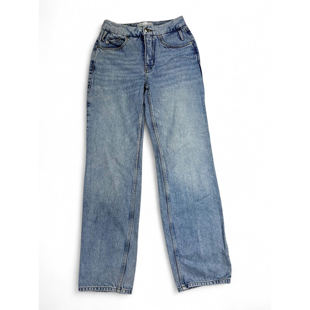 Zara Light Wash Straight Leg Jeans Size 0
